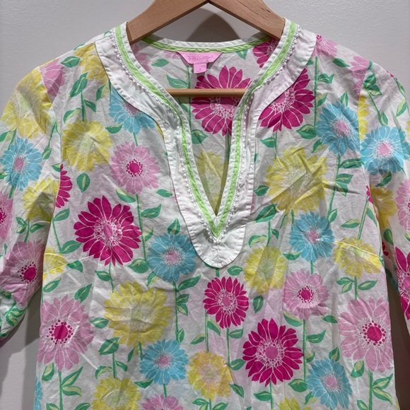 Lilly Pulitzer Floral Tunic Swim Coverup Tunic‎ Size S - Picture 4 of 7